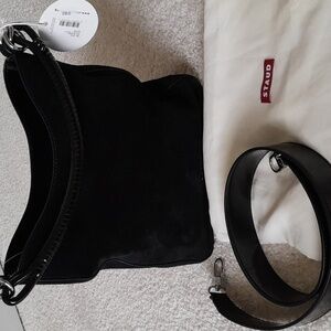 Handbag Suede Black